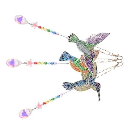 UTHCLO 3 Stück Windspiel Hängeornament mit Vögeln Kristallverzierung Fenster Wanddeko Handgefertigtes Rhinestone Kit für Wohnzimmer Balkon Auto und Festtagsdekoration UTHCLO 3 Stück Windspiel Hängeornament mit Vögeln Kristallverzierung Fenster Wanddeko Handgefertigtes Rhinestone Kit für Wohnzimmer Balkon Auto und Festtagsdekoration von UTHCLO