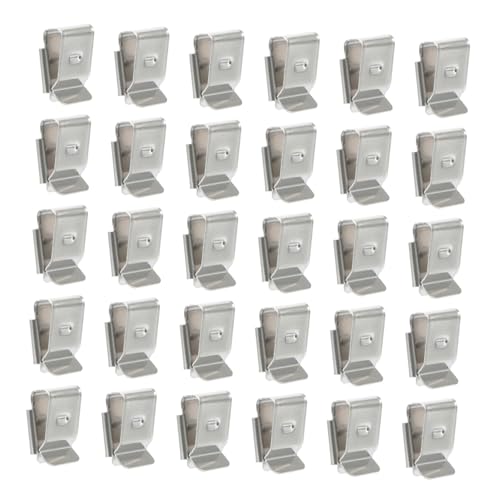 UTHCLO 30 Stück Teiliges Edelstahl Solar Kabelklemmen Rostfrei für Photovoltaik Verkabelung und Trailer Rahmen Drahtclips für Sichere Befestigung und Korrosionsschutz von UTHCLO