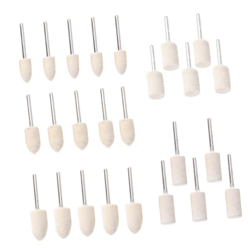 UTHCLO 30 Stück Teiliges Woll polierscheiben set Polierwerkzeug für Schmuck Glas Edelstahl und Mechanische Teile Inklusive Konischer und Zylindrischer Polierscheiben für Gleichmäßige UTHCLO 30 Stück Teiliges Woll polierscheiben set Polierwerkzeug für Schmuck Glas Edelstahl und Mechanische Teile Inklusive Konischer und Zylindrischer Polierscheiben für Gleichmäßige von UTHCLO