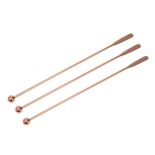 UTHCLO 12stücke Rührstäbchen Für Cocktails Tees Und Säfte Langlebige Und Praktische Mischlöffel Mit Komfortablem Griff Elegantem Roségold von UTHCLO