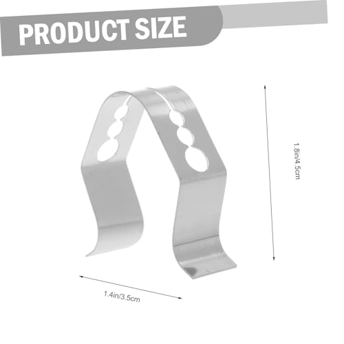 UTHCLO 4 Stück Edelstahl Thermometer Halter Teiliges für Grill und Küche Hitzebeständig Stabiler Probehalter für Bbq und Ofenthermometer Passend für Kabellose und Schnelles Ablesen von UTHCLO