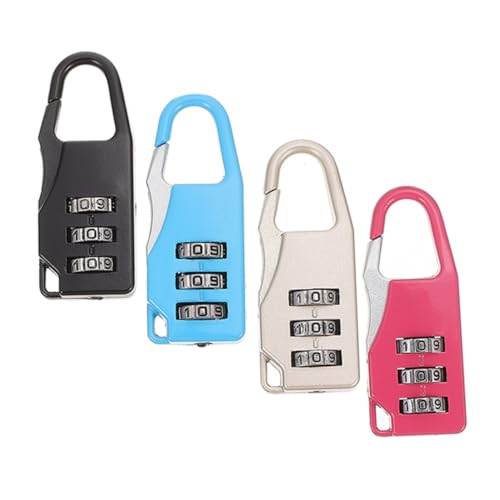 UTHCLO 4 Stück Gepäckschlösser Stelligem Zahlencode Robustes Vorhängeschloss für Koffer Rucksack und Spind Leichtes Tragbares Sicherheitsschloss für Reisen und Schule UTHCLO 4 Stück Gepäckschlösser Stelligem Zahlencode Robustes Vorhängeschloss für Koffer Rucksack und Spind Leichtes Tragbares Sicherheitsschloss für Reisen und Schule von UTHCLO