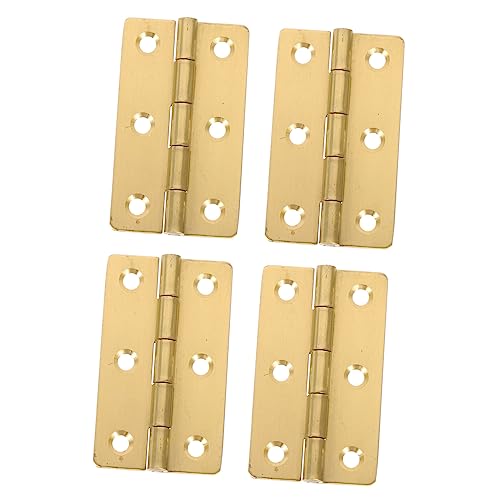 UTHCLO 4 Stück Kupfer Scharniere für Schranktüren Kleine Klappscharniere Hohe Belastbarkeit Rostfrei für Schmuck Werkzeugboxen Glatt Laufend Langlebig UTHCLO 4 Stück Kupfer Scharniere für Schranktüren Kleine Klappscharniere Hohe Belastbarkeit Rostfrei für Schmuck Werkzeugboxen Glatt Laufend Langlebig von UTHCLO