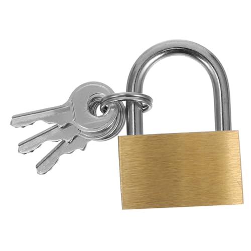 UTHCLO 4 Stück Messing Vorhängeschlösser mit Schlüssel Mini Schloss für Schrank Werkzeugkasten Vielseitig Einsetzbar Langlebig und Verschleißfest Elegantes Design für Zuhause und Outdoor UTHCLO 4 Stück Messing Vorhängeschlösser mit Schlüssel Mini Schloss für Schrank Werkzeugkasten Vielseitig Einsetzbar Langlebig und Verschleißfest Elegantes Design für Zuhause und Outdoor von UTHCLO