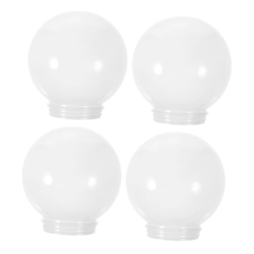 UTHCLO 4 Stück Runde Acryl Lampenschirme für Außenleuchten Elegant Ersatz für Garten Wandlampen Opalweiß UTHCLO 4 Stück Runde Acryl Lampenschirme für Außenleuchten Elegant Ersatz für Garten Wandlampen Opalweiß von UTHCLO