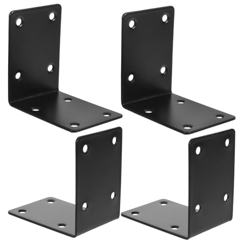 UTHCLO 4 Stück Schwarze Winkelhalter aus Edelstahl Robuste Regalträger für Holzregale Winkelbefestigung für Möbelverstärkung und Eckverbindungen Korrosionsbeständig und Langlebig UTHCLO 4 Stück Schwarze Winkelhalter aus Edelstahl Robuste Regalträger für Holzregale Winkelbefestigung für Möbelverstärkung und Eckverbindungen Korrosionsbeständig und Langlebig von UTHCLO
