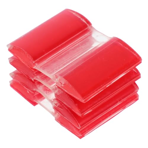 UTHCLO 4 Stück Selbstklebende Kleine Transparente Acryl Scharnier Einstellbare Winkel Vielseitig für Schränke Türen Fenster Möbel und DIY Projekte von UTHCLO