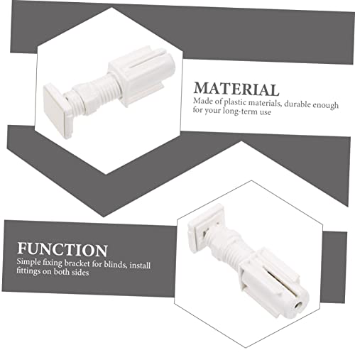 UTHCLO 4 Stück Teiliges Fensterjalousien Halterung ohne Bohren Robuste und Korrosionsbeständige Lamellenfixierung Einfache Montage für Wohn Arbeitsräume von UTHCLO