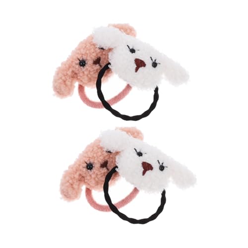 UTHCLO 4 Stück Teiliges Hund Haargummis für Kleine Hunde Schonend Elastisch Modisch Geeignet für Alltag und Festtage Langlebiges Material Süßer Haarschmuck für Welpen und Katzen von UTHCLO