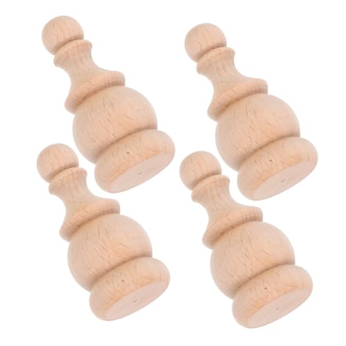 UTHCLO 4 Stück Teiliges Massivholz Bettsäulen Endstücke mit Römischem Design Vintage Geschnitzt Stabile Möbelverzierung Natürliche Maserung für DIY Dekoration und Wohnraumgestaltung UTHCLO 4 Stück Teiliges Massivholz Bettsäulen Endstücke mit Römischem Design Vintage Geschnitzt Stabile Möbelverzierung Natürliche Maserung für DIY Dekoration und Wohnraumgestaltung von UTHCLO
