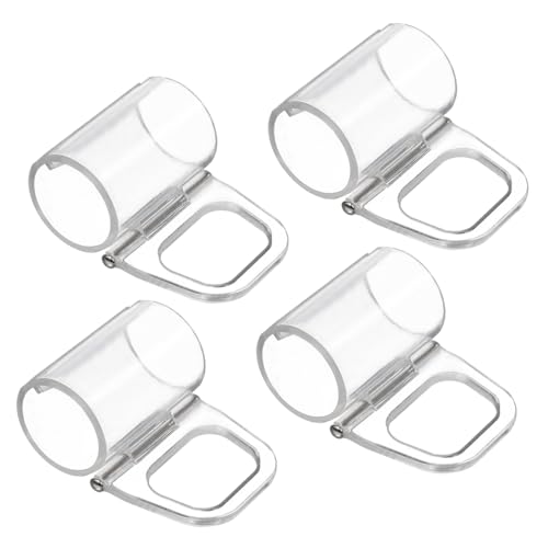 UTHCLO 4 Stück Teiliges Plissee Vorhanghalter Stabile Langlebige Klemmclips für Jalousien und Rollos Einfache Montage Fensterdekoration Zubehör von UTHCLO