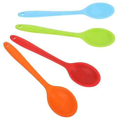 UTHCLO 4 Stück Teiliges Silikon Mixlöffel Hitzebeständig Ergonomisch Geformt Multifunktionale Küchenhelfer für Suppe Salat und Rühren Farblich Sortiert Spülmaschinengeeignet Platzsparend UTHCLO 4 Stück Teiliges Silikon Mixlöffel Hitzebeständig Ergonomisch Geformt Multifunktionale Küchenhelfer für Suppe Salat und Rühren Farblich Sortiert Spülmaschinengeeignet Platzsparend von UTHCLO