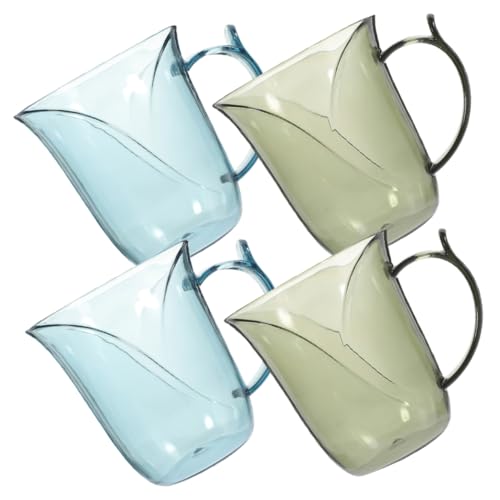 UTHCLO 4 Stück Teiliges Transparenter Mundbecher aus Langlebigem Kunststoff Wiederverwendbare Zahnputzbecher mit Mundwasserfunktion Platzsparend und Sicher für Bad und Küche Modernes UTHCLO 4 Stück Teiliges Transparenter Mundbecher aus Langlebigem Kunststoff Wiederverwendbare Zahnputzbecher mit Mundwasserfunktion Platzsparend und Sicher für Bad und Küche Modernes von UTHCLO
