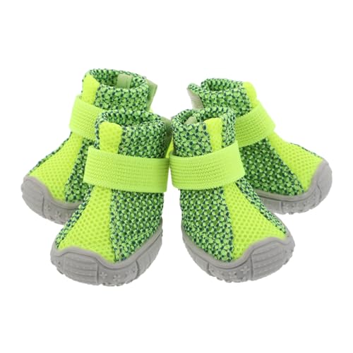 UTHCLO 4stücke Hundeschuhe Für Kleine Hunde Welpenschuhe Mit Rutschfester Sohle Haustierschuhe Für Outdoor-aktivitäten Ganzjahres-Schutz Für Kleine Hunde Atmungsaktiv Und Leicht Für von UTHCLO