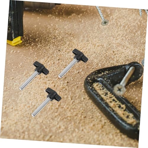 UTHCLO 5 Stück Daumenschrauben mit Flügelgriff Ergonomisch Geformt Bruchfest Kleine Rändelschrauben für Maschinenreparatur und Flexible Handmontage Schwarz von UTHCLO