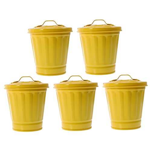 UTHCLO 5 Stück Teiliges Kleiner Verzinkter Eiseneimer mit Deckel Multifunktionaler Tisch Mülleimer und Mini Aufbewahrungsbehälter für Wohnzimmer Schlafzimmer Arbeitsplatz und Leicht UTHCLO 5 Stück Teiliges Kleiner Verzinkter Eiseneimer mit Deckel Multifunktionaler Tisch Mülleimer und Mini Aufbewahrungsbehälter für Wohnzimmer Schlafzimmer Arbeitsplatz und Leicht von UTHCLO