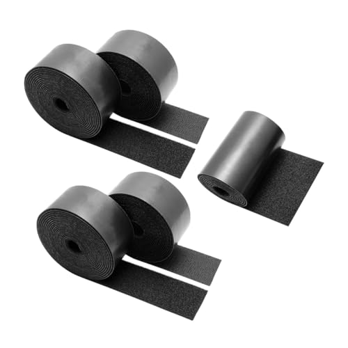 UTHCLO 5 Stück Teiliges Selbstklebender Rutschfester Haken Flauschband aufkleber Wiederverwendbar Zuschneidbar für Möbel Sofa Bettwäsche und Teppichfixierung von UTHCLO