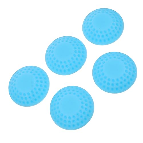 UTHCLO 5 Stück Teiliges Selbstklebendes Türstopper aus Weichem Stoßdämpfender Wand und Türgriffschutz Kratzfeste Schutzpads für Innenwände Einfache Anbringung ohne Werkzeuge Blau von UTHCLO