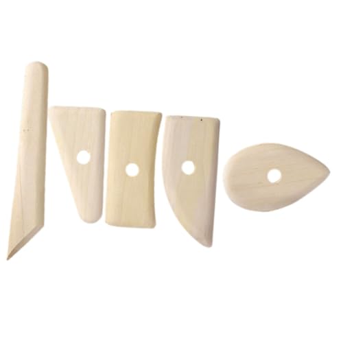 UTHCLO 5 Stück Teiliges Töpferwerkzeug aus Holz für DIY Tonmodellierung Skulptur Werkzeug Ergonomisch Geformt für Tonhandwerk und Bastelprojekte UTHCLO 5 Stück Teiliges Töpferwerkzeug aus Holz für DIY Tonmodellierung Skulptur Werkzeug Ergonomisch Geformt für Tonhandwerk und Bastelprojekte von UTHCLO