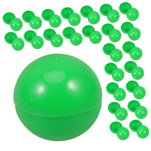 UTHCLO 50 Stück Grüne Öffbare Party Kugeln aus Wiederverwendbarem PVC für Gewinnspiele Überraschungen Spielbälle für Familien und Freundesfeiern von UTHCLO