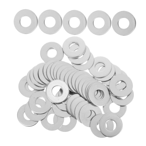 UTHCLO 50 Stück Teiliges Edelstahl Unterlegscheiben Flache Dichtscheiben für Schrauben und Verbindungen Rostbeständige Metallflachdichtung für Bau Industrie Stabile Montage und UTHCLO 50 Stück Teiliges Edelstahl Unterlegscheiben Flache Dichtscheiben für Schrauben und Verbindungen Rostbeständige Metallflachdichtung für Bau Industrie Stabile Montage und von UTHCLO