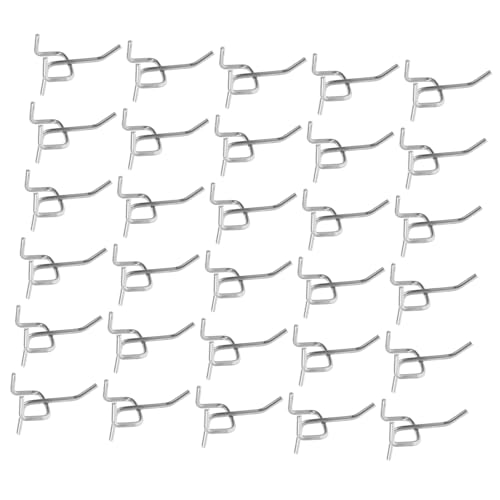 UTHCLO 50 Stück Teiliges Heavy duty Pegboard Haken aus Eisen für Lochwand Lang Hohe Tragkraft Einfache Montage für Garage Werkstatt und Laden zur Praktischen Wandorganisation UTHCLO 50 Stück Teiliges Heavy duty Pegboard Haken aus Eisen für Lochwand Lang Hohe Tragkraft Einfache Montage für Garage Werkstatt und Laden zur Praktischen Wandorganisation von UTHCLO