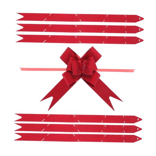 UTHCLO 50 Stück Ziehschleifen in Rot Geschenkverpackung Deko mit Robustem Material Einfache Handhabung für Hochzeit Valentinstag Party und Festtagsdeko UTHCLO 50 Stück Ziehschleifen in Rot Geschenkverpackung Deko mit Robustem Material Einfache Handhabung für Hochzeit Valentinstag Party und Festtagsdeko von UTHCLO