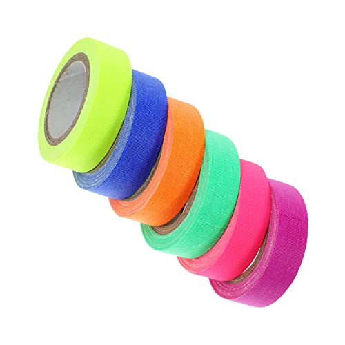 UTHCLO 6 Rollen Neon Klebeband Fluoreszierendes UV Schwarzlicht Tape für Kreative Party Dekoration und Bühnenaufführungen Verschiedenen Farben Erhältlich Einfach zu Handhaben UTHCLO 6 Rollen Neon Klebeband Fluoreszierendes UV Schwarzlicht Tape für Kreative Party Dekoration und Bühnenaufführungen Verschiedenen Farben Erhältlich Einfach zu Handhaben von UTHCLO