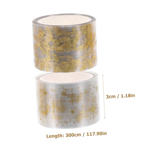 UTHCLO 6 Rollen Washi Tape mit Kreativen Mustern Wasserfestes Pet klebeband für Scrapbooking DIY Hand Account Tape pro Dekoratives Bastelband für Journal Geschenkverpackung und Planer von UTHCLO