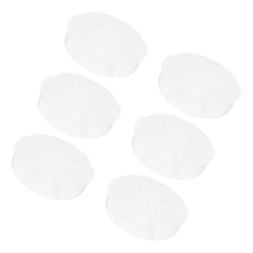 UTHCLO 6stücke Aufbewahrungsboxen Transparente Kunststoffboxen Mit Fächern Für Schmuck Bastelbedarf Und Kleine Teile Praktischer Organizer Für Unterwegs Und Zuhause von UTHCLO
