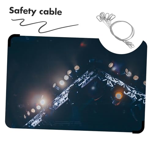 UTHCLO 6 Stück Edelstahl Sicherheitskabel Schwer Belastbar mit Doppelschlaufen Kabelschloss Vielseitig Einsetzbar für Unfallverhütung Bau und Elektroinstallation von UTHCLO