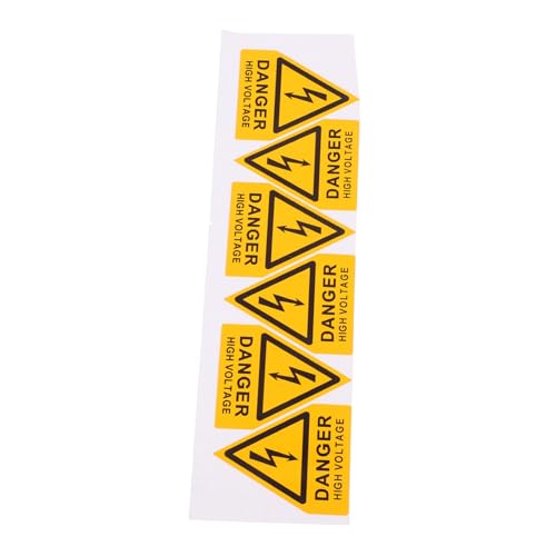 UTHCLO 6 Stück Teiliges Hochspannung Warnschild Selbstklebende Gelbe Dreieck Aufkleber Sichtbare Elektrische Schock Warnung für Maschinen und Industrieausrüstung Einfach Anbringbar UTHCLO 6 Stück Teiliges Hochspannung Warnschild Selbstklebende Gelbe Dreieck Aufkleber Sichtbare Elektrische Schock Warnung für Maschinen und Industrieausrüstung Einfach Anbringbar von UTHCLO