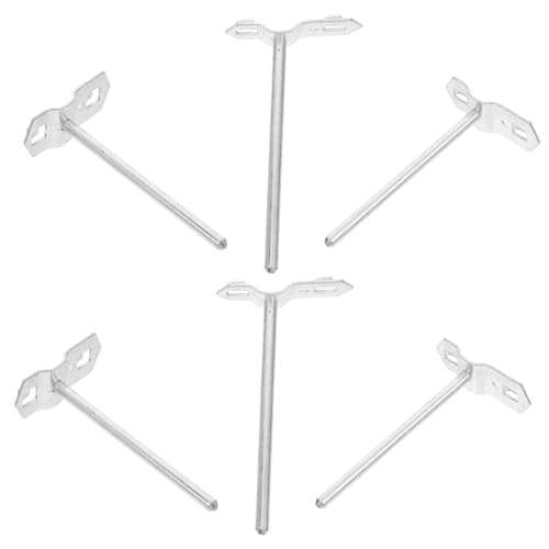 UTHCLO 6 Stück Teiliges Schräger Pegboard Haken aus Robustem Einfach zu Montieren Vielseitig Einsetzbar für Garage Werkstatt Lager und Haushalt Platzsparende Wandaufhängung für Schlüssel von UTHCLO