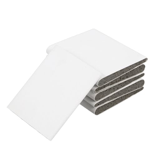 UTHCLO 6 Stück Teiliges Tür Eckdichtungsset Selbstklebend Wetterfest Winddicht für Türrahmen Zugluftstopper Flexible Einfache Montage Weiß von UTHCLO