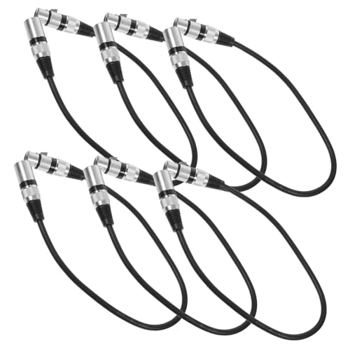 UTHCLO 6 Stück Teiliges Xlr Mikrofonkabel Pin Xlr Stecker Buchse Audioleitung mit Sauerstofffreiem Kupfer für Stabile Latenzarme Signalübertragung und Verbesserte Klangqualität von UTHCLO