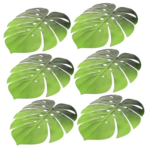 UTHCLO 6stücke Eva Monstera Tischsets rutschfeste Isolierte Platzmatten Für Partys Dekorative Unterlagen Fürs Mahlzeit Grün Pflegeleicht Und Stilvoll von UTHCLO