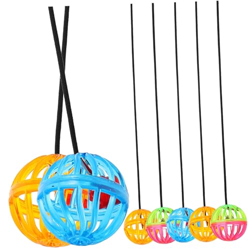 UTHCLO 7 Stück Teiliges Reptilien Saugnapf Kompakter Glockenball aus Langlebigem Ungiftigem Material Bunte Farbvariation für Terrarienzubehör für Kleine Eidechsen und Reptilien von UTHCLO