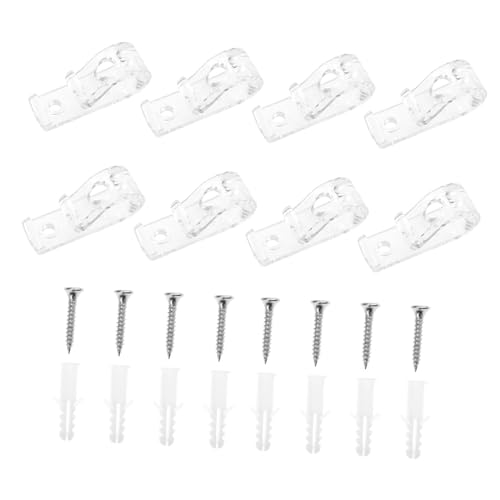 UTHCLO 8 Stück Teiliges Gardinenhaken Robustem Material Passend für Jalousien und Rollos Einfache Montage ohne Werkzeug Praktisches Zubehör für Fensterdekoration und Lichtregulierung UTHCLO 8 Stück Teiliges Gardinenhaken Robustem Material Passend für Jalousien und Rollos Einfache Montage ohne Werkzeug Praktisches Zubehör für Fensterdekoration und Lichtregulierung von UTHCLO