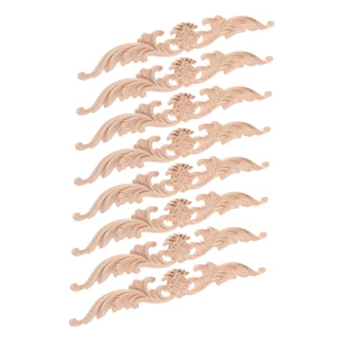UTHCLO 8 Stück Teiliges Holzapplikationen aus Massivholz Europäisches Design Lange Geschnitzte Möbel Ornamente Vielseitige Wand und Möbeldeko für Kommode Tür Schrank und Garderobe UTHCLO 8 Stück Teiliges Holzapplikationen aus Massivholz Europäisches Design Lange Geschnitzte Möbel Ornamente Vielseitige Wand und Möbeldeko für Kommode Tür Schrank und Garderobe von UTHCLO