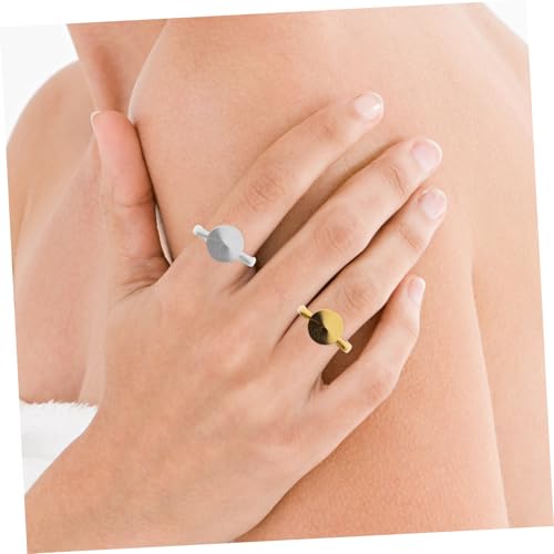 UTHCLO 80 Stück DIY Ring Basen Silber und Goldfarbig Kreative Finger Ring Bases zum Schmuckherstellen Robust und Langlebig für Individuelle Ringgestaltung für DIY Schmuckprojekte von UTHCLO