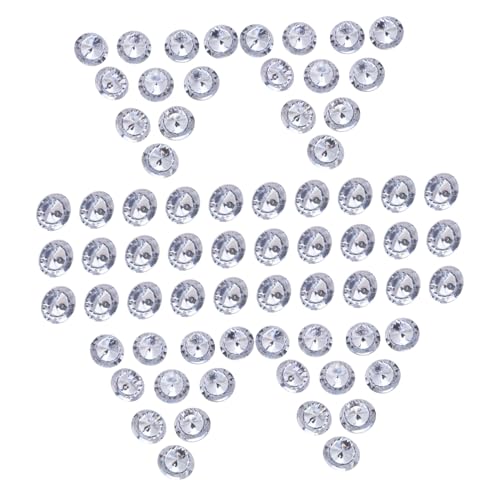 UTHCLO 80 Stück Teiliges Runde Kristallknöpfe für Sofa Tufting Strahlende Polsterknöpfe aus Langlebigem Kristallmaterial Vielseitig für Möbeldekoration und DIY Wohnaccessoires von UTHCLO