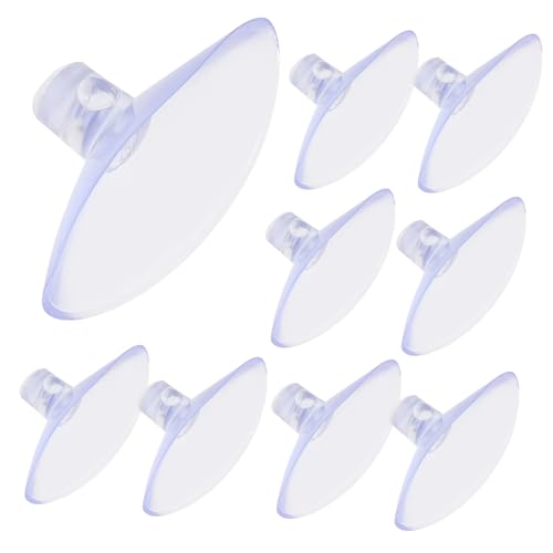 UTHCLO 80 Stück Transparente Kleine Saugnäpfe Stark Haftende Wiederverwendbare Pvc saugerpads ohne Haken für Tür Fenster Bad und Dekoration Rutschfest Einfach Anzubringen Entfernen von UTHCLO