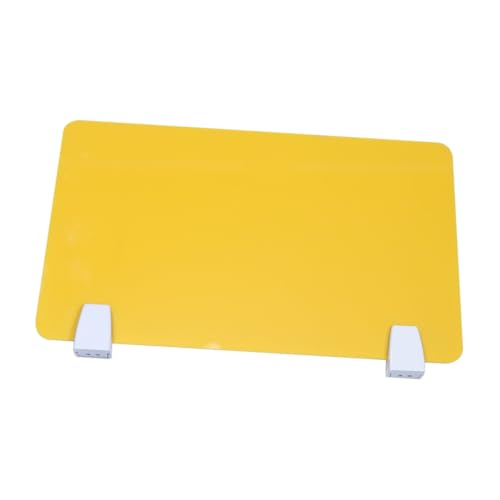 UTHCLO Acryl Desktop Trennwand Gelb Praktische Schreibtisch Abtrennung Büro und Schulpartition zur Reduzierung von Störungen Einfache Installation Vielseitig als Test und UTHCLO Acryl Desktop Trennwand Gelb Praktische Schreibtisch Abtrennung Büro und Schulpartition zur Reduzierung von Störungen Einfache Installation Vielseitig als Test und von UTHCLO