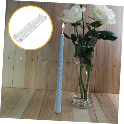UTHCLO Acryl Kerzenform für Stabkerzen Wiederverwendbare DIY Form mit Glatter Oberfläche Leicht und Kompakt für Kerzenherstellung und Wohnungsdekoration von UTHCLO