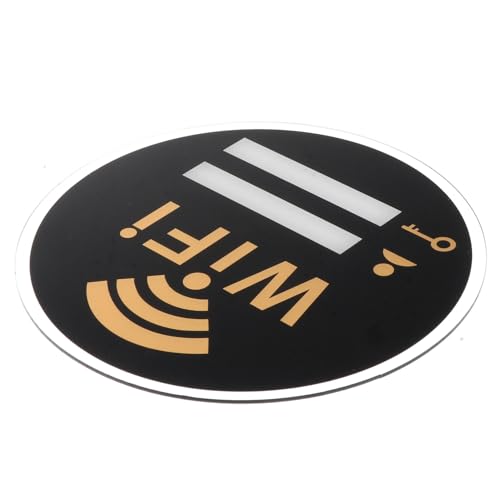 UTHCLO Acryl Wifi Passwort Wandzeichen Praktischer Acryl Wandaufkleber als Wifi Passwort Erinnerung für Zuhause Hotel Büro und Gemeinschaftsräume Sichere und Sichtbare Wlan Anzeige von UTHCLO