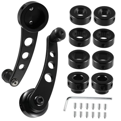 UTHCLO Aluminium Fensterkurbel Set mit Adaptern Montageclip und Befestigung Links Rechts Autofenster Kurbelgriff für Manuelle Türkurbeln Präzise und Langlebig Schwarz UTHCLO Aluminium Fensterkurbel Set mit Adaptern Montageclip und Befestigung Links Rechts Autofenster Kurbelgriff für Manuelle Türkurbeln Präzise und Langlebig Schwarz von UTHCLO