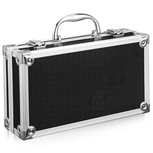 UTHCLO Aluminium Werkzeugkoffer Abschließbar Leichte Robuste Aufbewahrungsbox mit Schloss Multifunktionale Organizerbox für Werkzeug und Kleinteile von UTHCLO