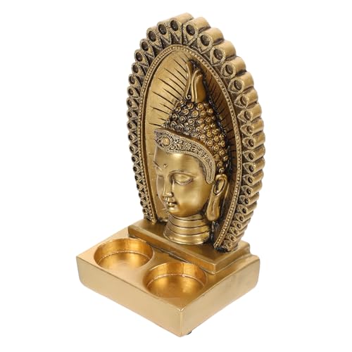 UTHCLO Antiker Buddha Kopf Teelichthalter aus Resin Kunstvoller Buddhismus Kerzenständer für Haus Tempel Meditation Dekorativer Kerzenhalter als für Geburtstag und Festtage UTHCLO Antiker Buddha Kopf Teelichthalter aus Resin Kunstvoller Buddhismus Kerzenständer für Haus Tempel Meditation Dekorativer Kerzenhalter als für Geburtstag und Festtage von UTHCLO