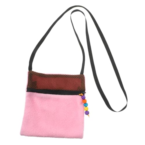 UTHCLO Atmungsaktive Hamster Tragetasche Verstellbarem Schultergurt Mesh Fenster für Belüftung Praktischer Kleintier Schlafsack für Kaninchen Ratten und Kleine Haustiere für Unterwegs von UTHCLO