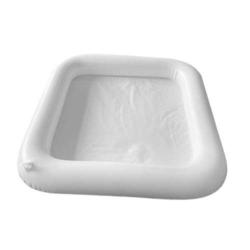 UTHCLO Aufblasbare Eisbar Aufblasbare -servierbar Aufblasbarer Buffetkühler Aufblasbare Kühlbox -food-server Buffet-kühltablett Aufblasbare Servierstangen Getränketablett Weiß Pvc von UTHCLO
